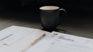 Tax Papers on table