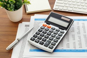 financial accounting with calculator