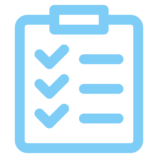 checklist light blue